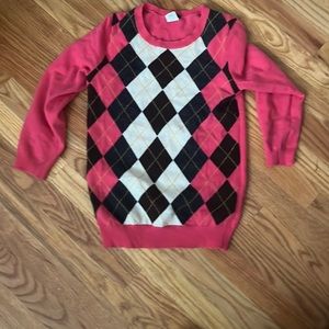 JCrew women’s argyle sweater size XS